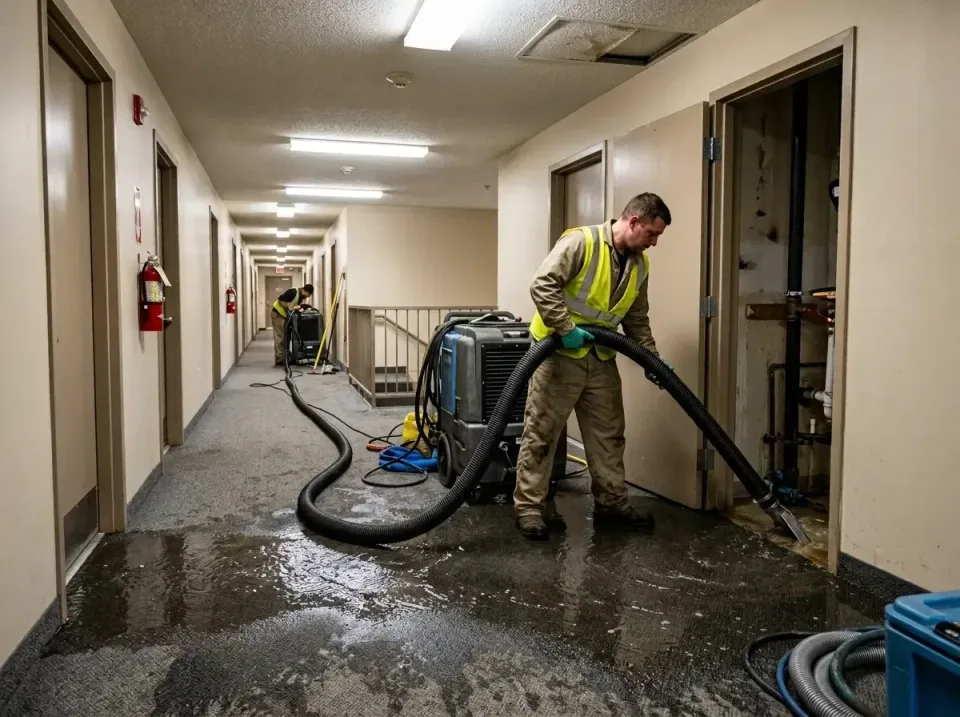 multi-unit-apartment-hallway-f-005 — frequently asked questions, Emergency Burst Pipe Water Extraction & Removal in Port Hur…